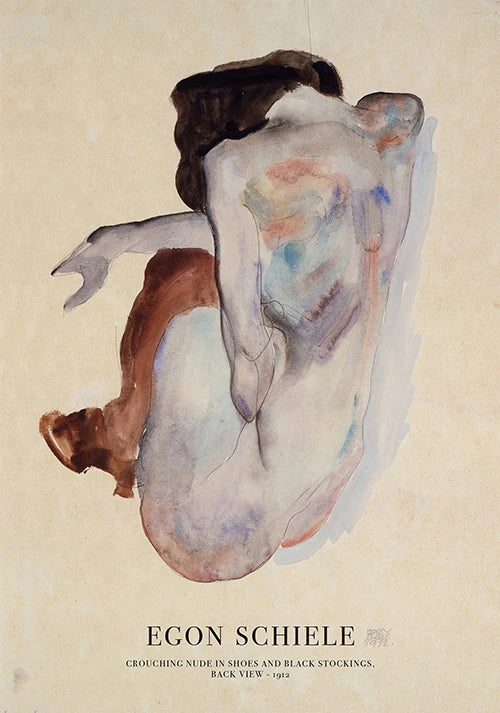 Klimt and Schiele Art Exhibition Print Gustav Klimt Vintage Garden Art Print Egon Schiele Women Famous Painting Decor Canvas Art
