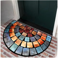 VIKAMA Tapis de Bienvenue 1PC Motif Rétro Tapis d'intérieur et d'extérieur Décoration Maison Chambre et Cuisine Tapis de Sol Antidérapant