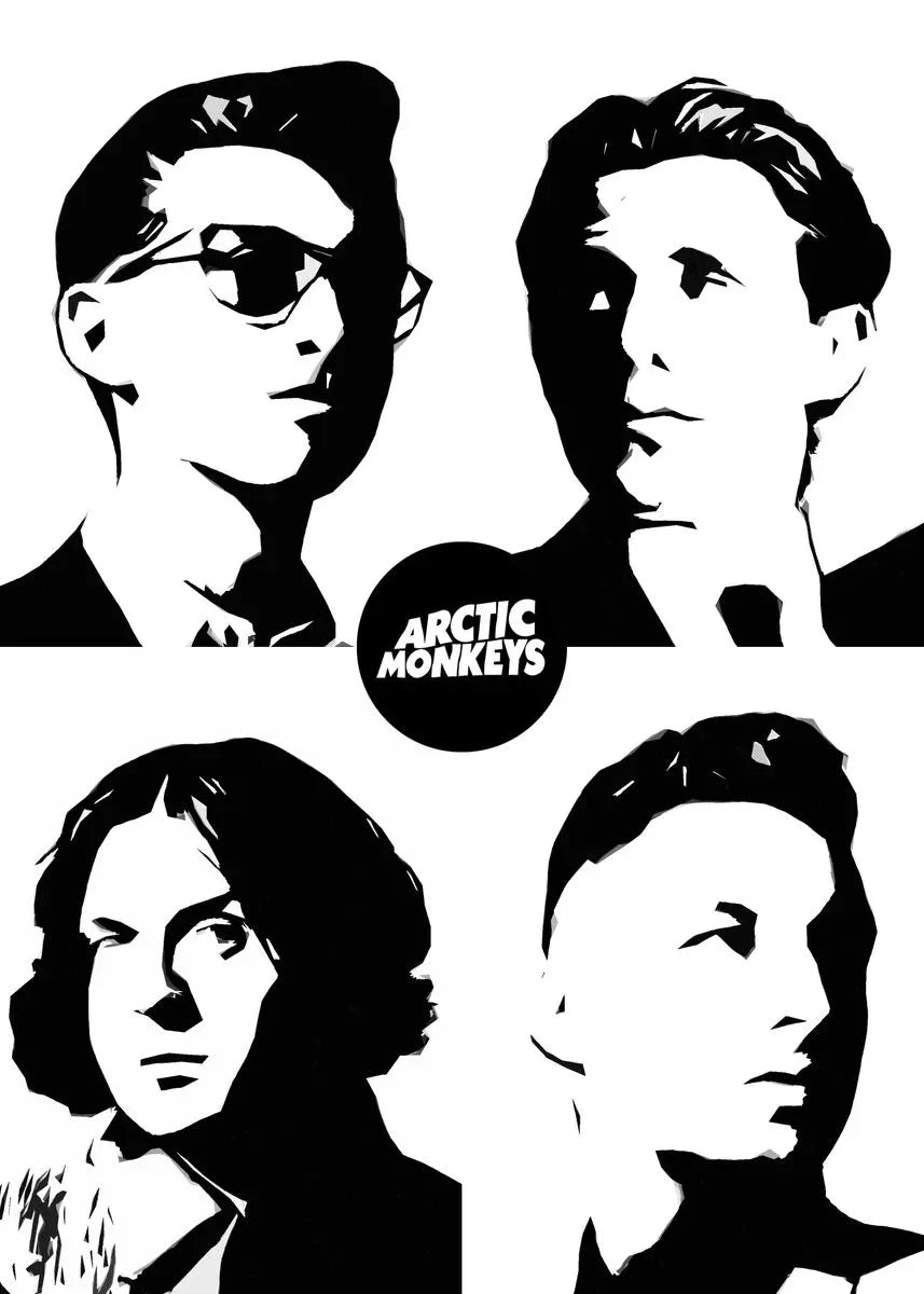 Póster Vintage Arctic Monkeys Rock Band Música Portada Serie Arte Pintura Lienzo Impresión Pared Sala Estar Decoración del Hogar