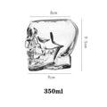 Halloween Household Skull Head Glass Teacup  Transparent Crystal Coffee Juice Mug Drinking Bar Club Whiskey Wine Beer Cup