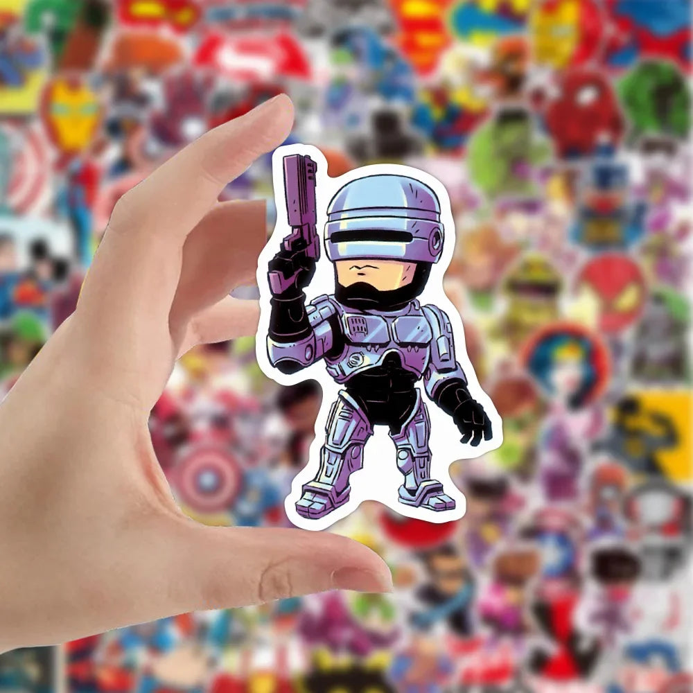 50/100 PIÈCES Marvel Les Vengeurs Anime Dessin animé Autocollants DIY Ordinateur portable Planche à roulettes Téléphone Vélo Voiture Étanche Autocollant Décalcomanies