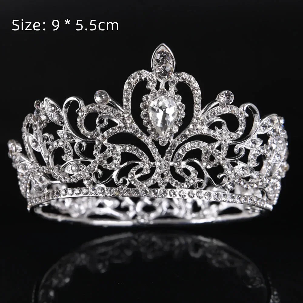 Nouveau Topper de Gâteau en Strass Couronne Chapeau Décoration Accessoires de Cheveux pour Enfants Princesse Fête de Mariage Anniversaire Fournitures