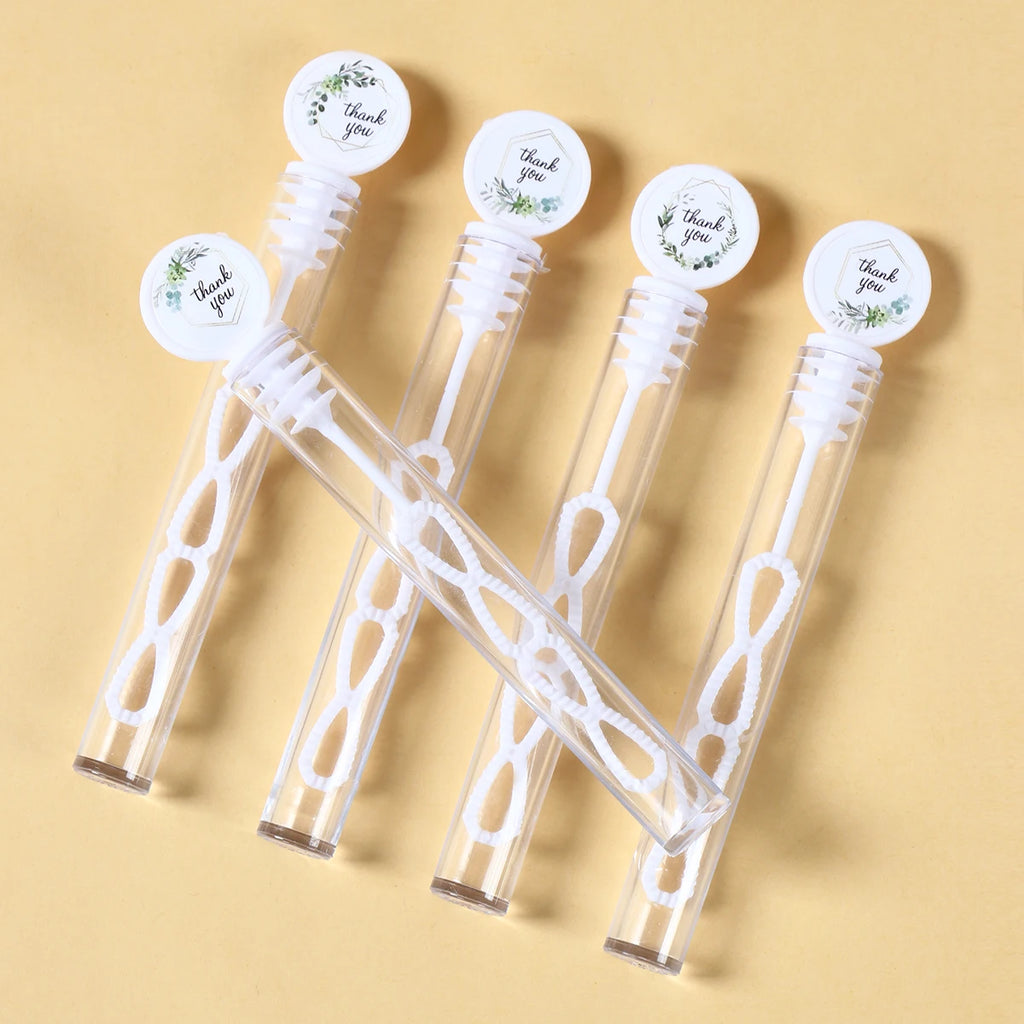 Bouteilles de savon à bulles pour fête de mariage Décoration de fête de mariage joyeuse pour enfants Bouteille de savon à bulles de remerciement Fournitures de fête de mariage