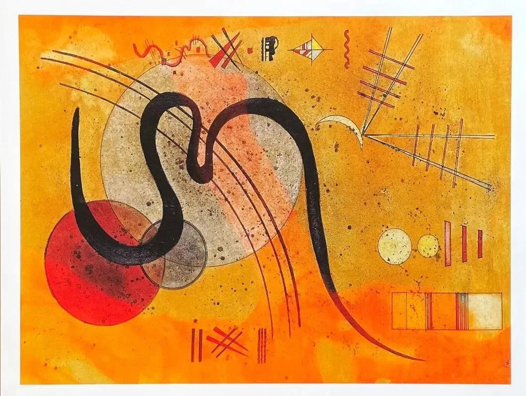 Wassily Kandinsky Descomposición Geométrica Equilibrio Póster Retro Pinturas sobre Lienzo Cuadros de Pared Decoración para el Hogar Museo