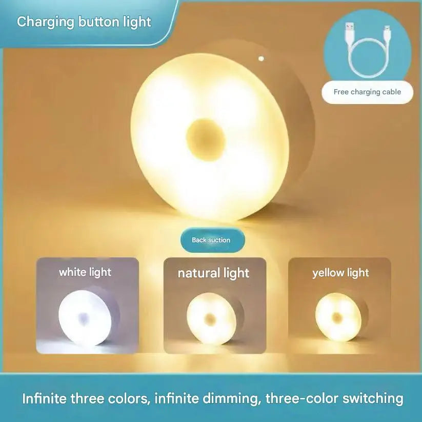 Luz nocturna para dormitorio, lámpara de cabecera, lámpara de escritorio de aprendizaje, protección ocular, carga, ahorro de energía, botón magnético, luz estudiantil.