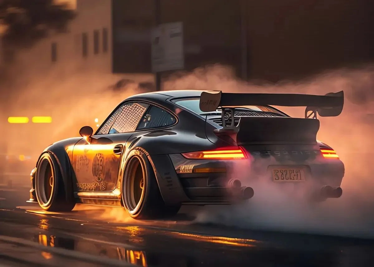 Trending Cars Porsche 911 GT3 RS Retro Cartel de Ciudad y Grabados Lienzo Pintura Arte de Pared Imágenes para el Hogar Sala de Estar Cuadros
