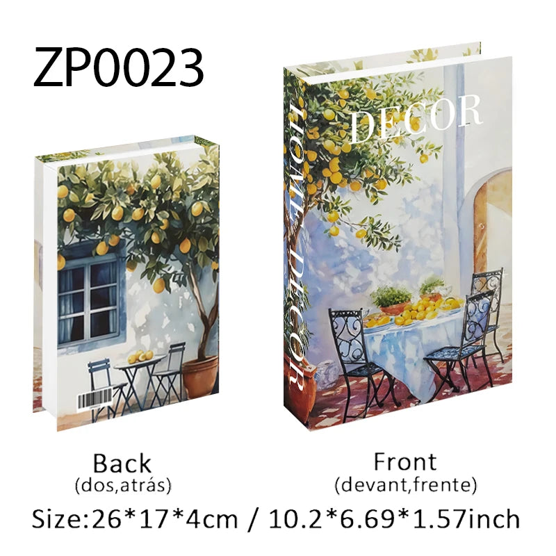Open Luxury Fake Book Storage Box Boho Bauhaus Decorative Books Home Decor Coffee Table Bedroom Ornaments Interior Decoration