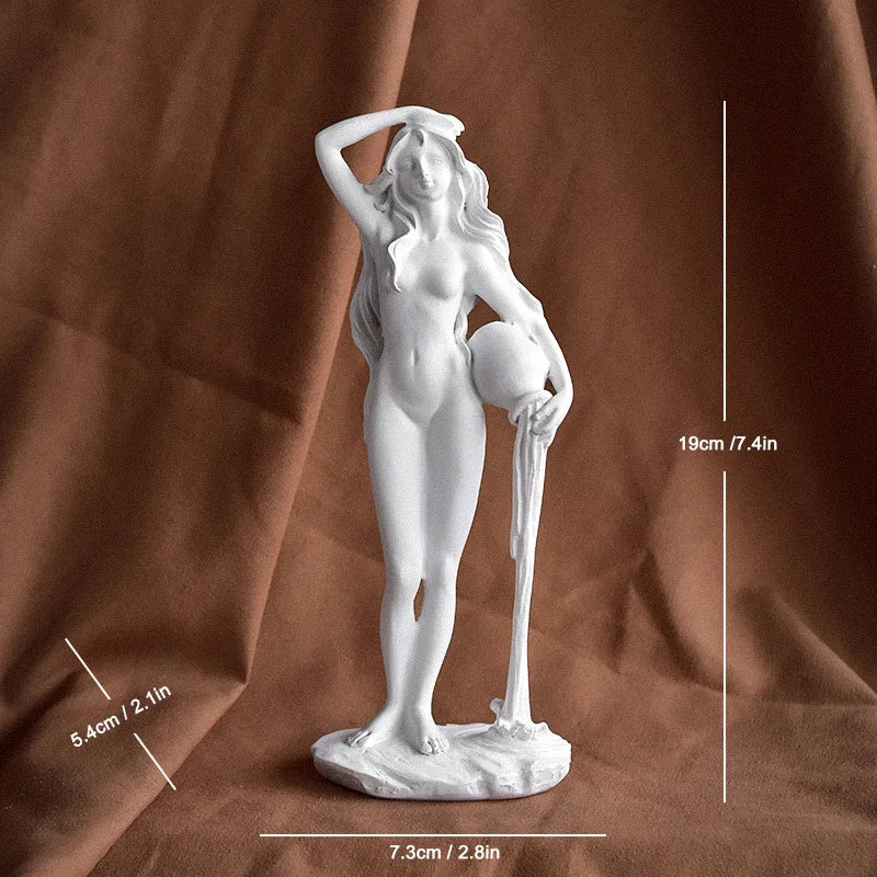 Birth of Venus Resin Statue Botticelli Inspired Greek Goddess Sculpture Roman Mythology Decor Classic Art Figure for Home Desk