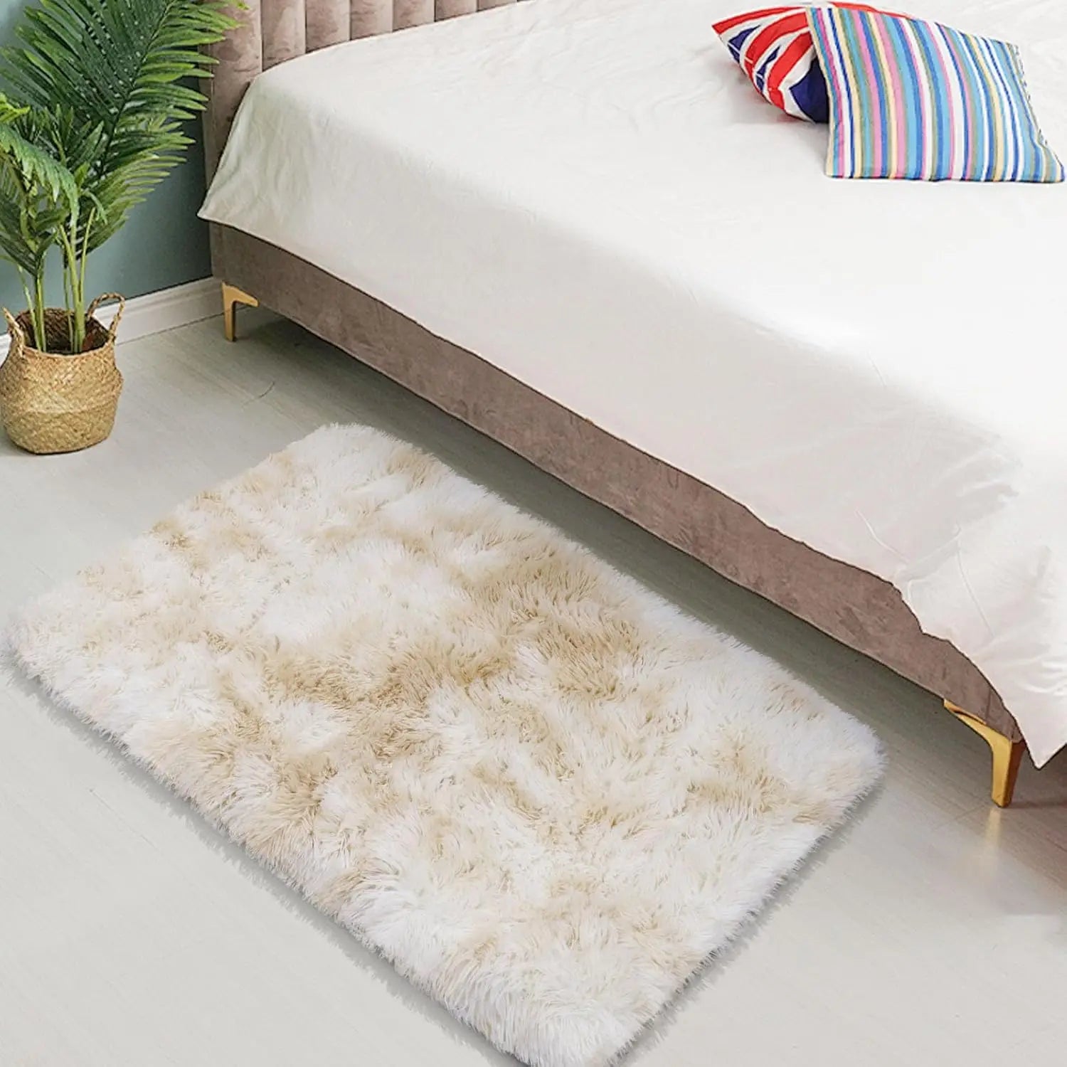 VIKAMA 40*60 Felpudo Alfombrilla de Bienvenida Alfombra Suave para Sala de Estar Alfombra para Dormitorio Suave Alfombrilla Cálida de Invierno Alfombra de Habitación Decoración del Hogar