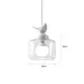 Luminaires suspendus en verre oiseaux pour salle à manger cuisine chambre gîte suspension lampe E27 LED cadeau de Noël livraison directe