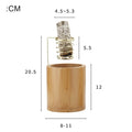 Support en bambou pour Palo Santo, brûleur en métal, support de sauge avec plateau de récupération des cendres en bambou, porte-encens pour méditation, yoga, spa