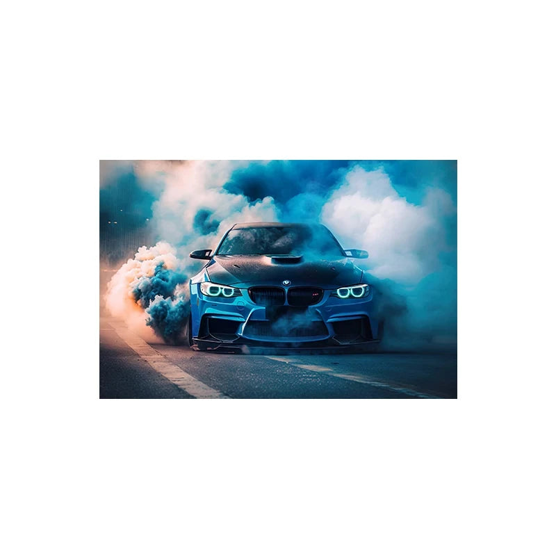 Large Size Retro Sports Car Poster Classic Luxury Racing Graffiti Canvas Painting Supercar Watercolor Wall Art Room Home Decor