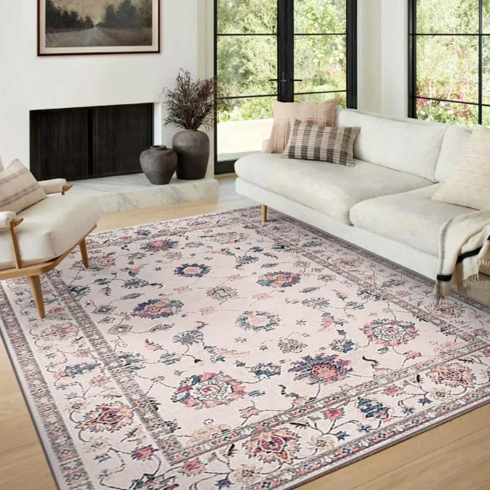 VIKAMA Alfombra Boho Lujo Terciopelo Cristal Dormitorio Sala Estar Tapete Decoración Hogar Vintage Exótica Moderna Minimalista Alfombra de Área Grande
