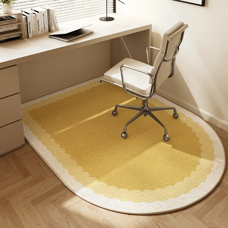 Alfombrilla para silla VIKAMA, alfombra arqueada para dormitorio, tocador, alfombra moderna para el hogar, estudio, sala de juegos, silla giratoria, alfombra silenciosa, alfombrilla para escritorio de oficina