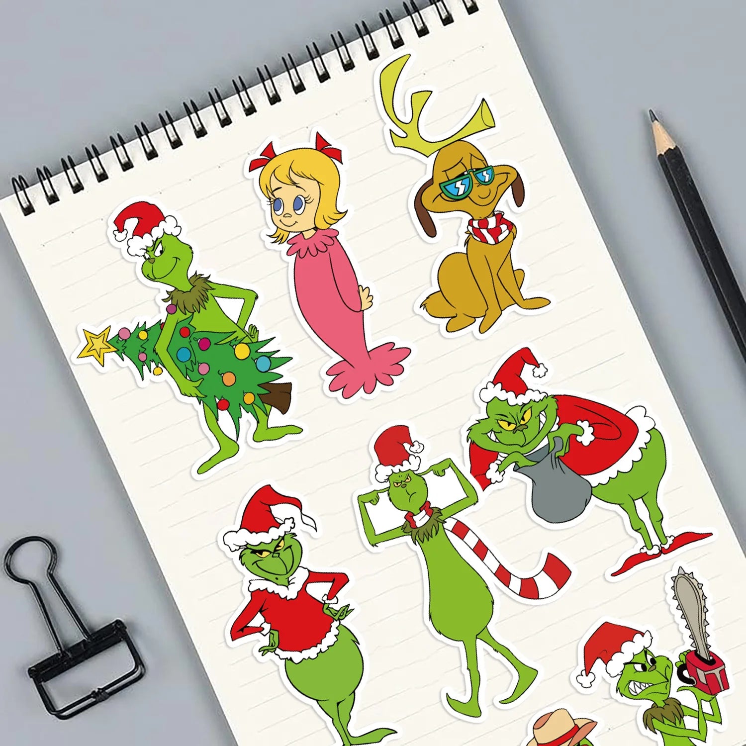 8/16/24PCS Pegatinas de Rompecabezas Monstruo de Pelo Verde de Dibujos Animados Pegatinas para Hacer Caras Manualidades DIY Pegatinas Impermeables