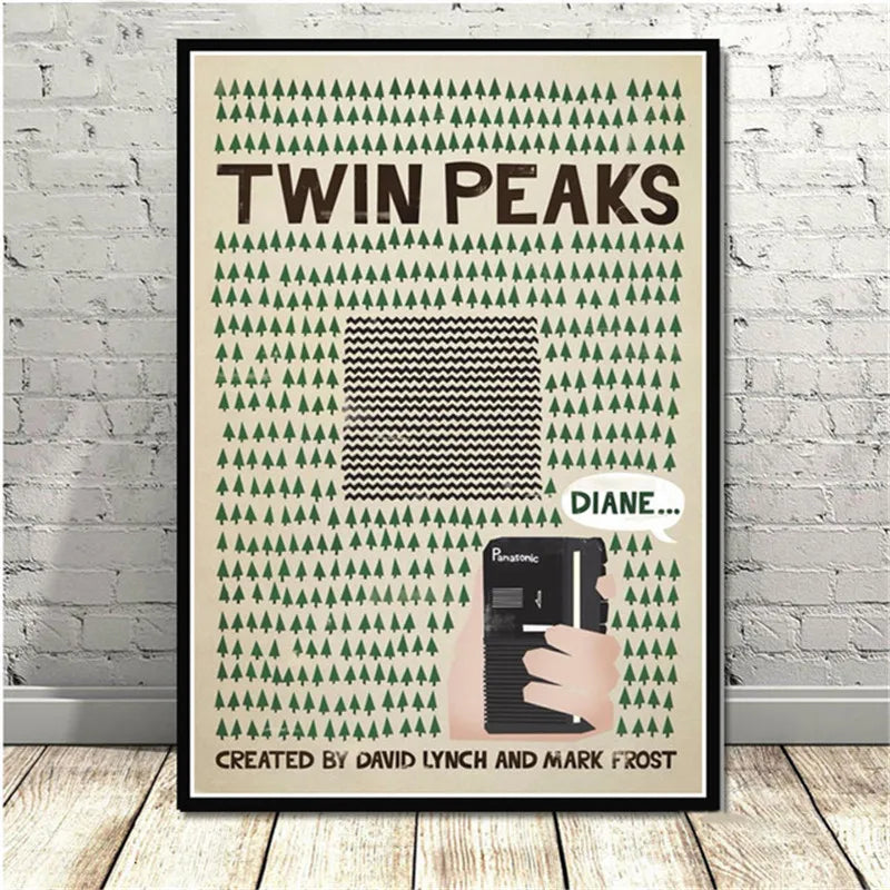 Serie de TV Twin Peaks, póster de anime de película clásica y grabados en lienzo, pintura artística, cuadros de pared para sala de estar, decoración del hogar