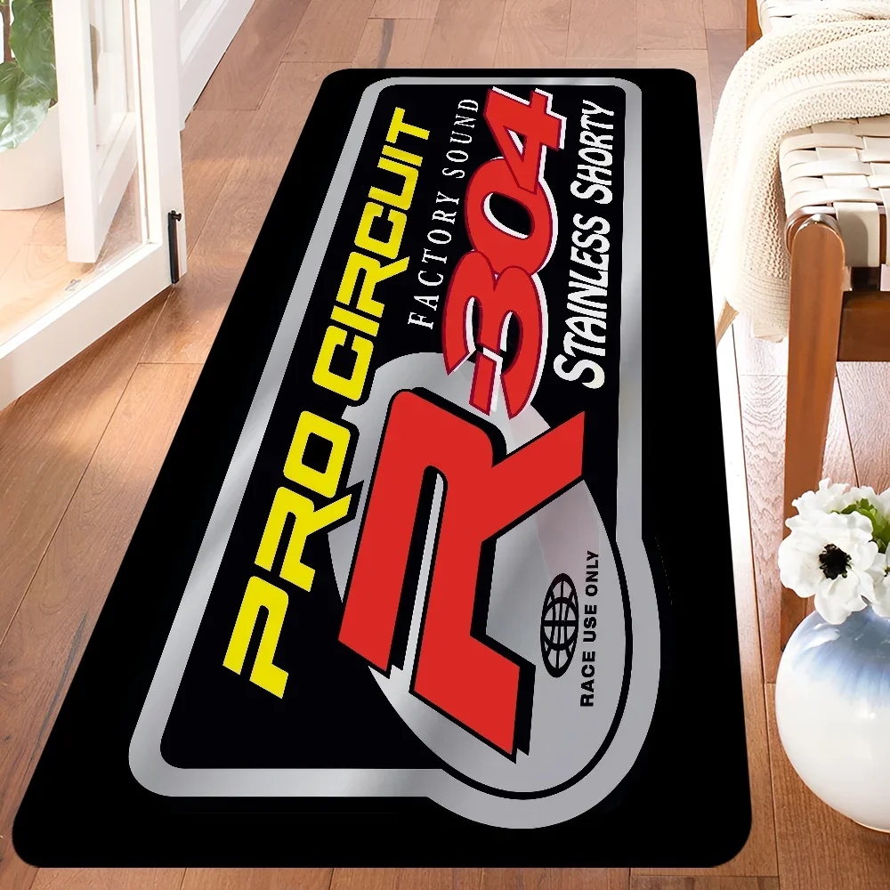 Alfombra larga de franela VIKAMA con grado de carreras, decorativa, antideslizante, suave, acogedora, insonorizada para dormitorio, sofá, junto a la cama, decoración del hogar