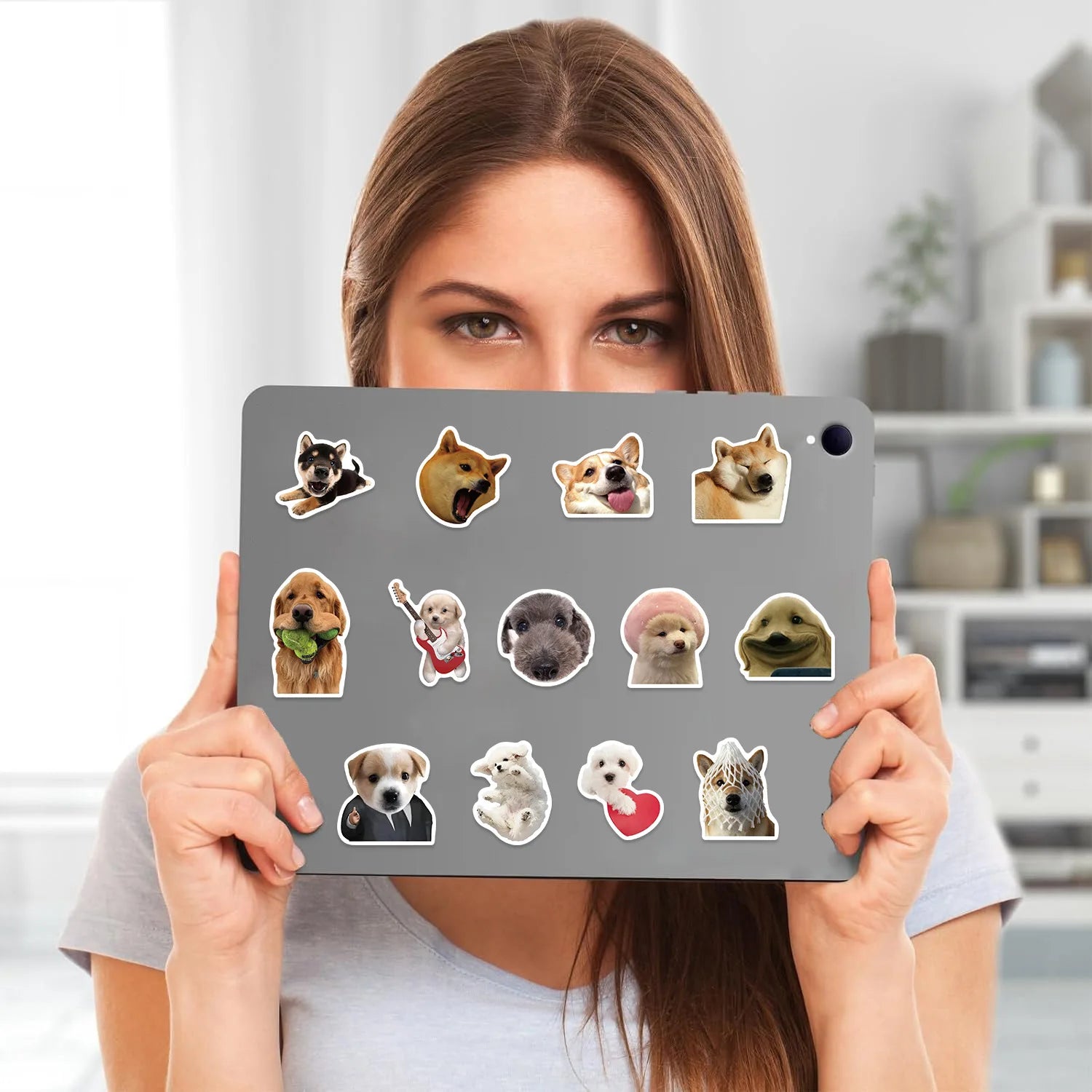 100/200 pegatinas divertidas de gatos Kawaii, animales, perros, para laptop, álbum de recortes, calcomanías decorativas, papelería, pegatinas impermeables de grafiti para niños