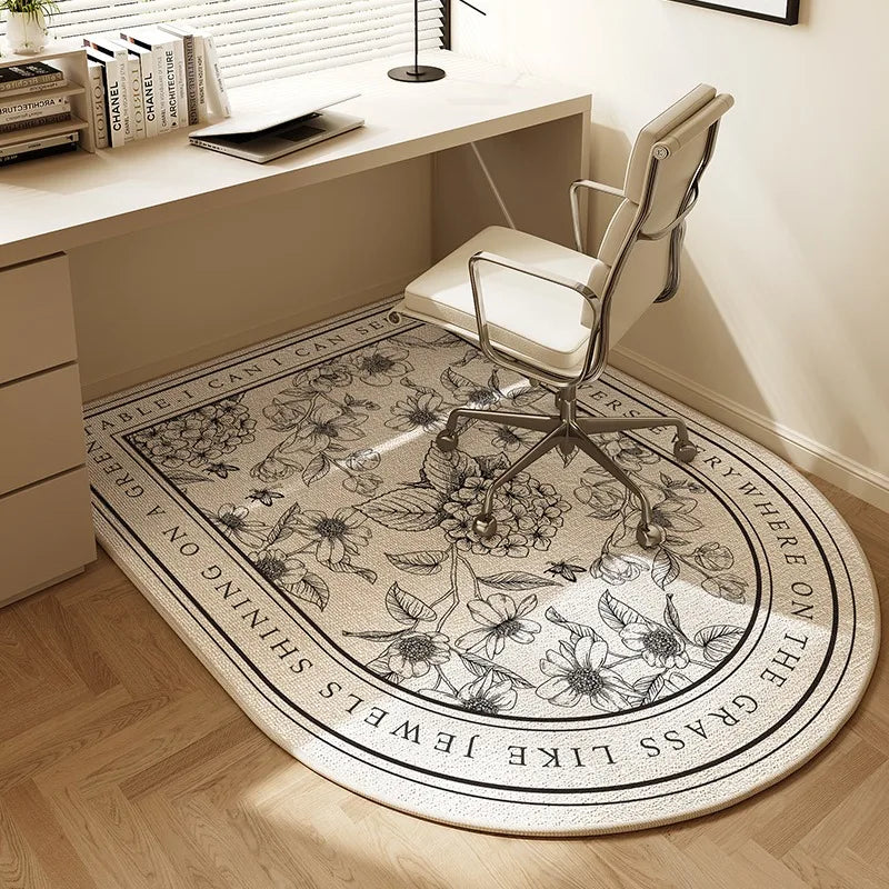 Alfombrilla para silla VIKAMA, alfombra arqueada para dormitorio, tocador, alfombra moderna para el hogar, estudio, sala de juegos, silla giratoria, alfombra silenciosa, alfombrilla para escritorio de oficina