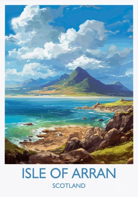 Escocia Tierras Altas St Andrews Edimburgo Glencoe Póster de Viaje Escocia Paisaje Estético Decoración de Pared Impresiones en Lienzo Regalo de Viaje