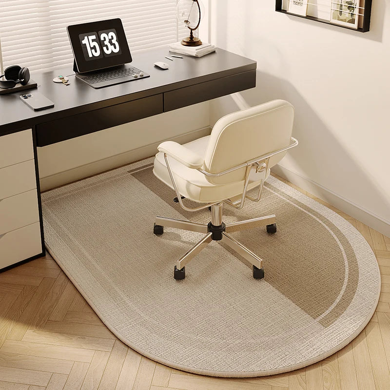 Alfombrilla de estudio VIKAMA para suelo, para silla giratoria de escritorio de ordenador, alfombra de mesa de tocador para mesita de noche de dormitorio, decoración del hogar