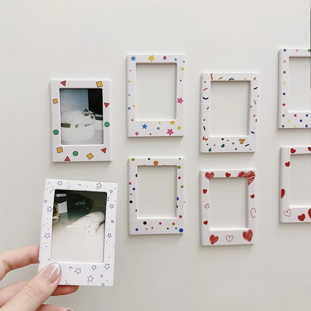 Nuevos marcos magnéticos para fotos para refrigerador, marcos de fotos de colores de 3 pulgadas, álbum de imanes para nevera, regalo de San Valentín, aniversario
