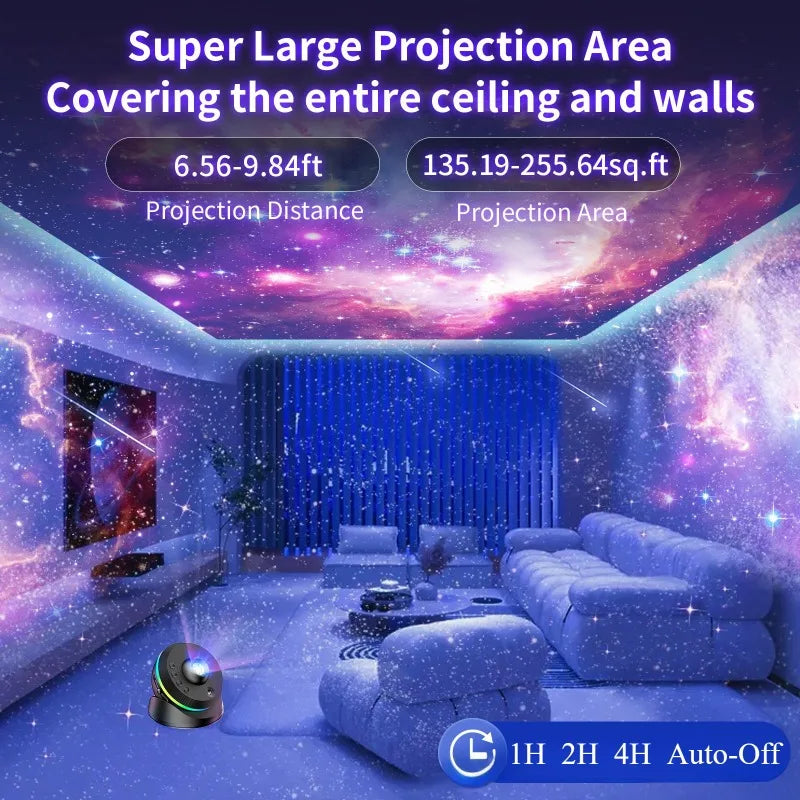 Proyector de estrellas de planetario 13 en 1, proyector de galaxias, luz nocturna estrellada, decoración de dormitorio, sala de juegos, fiesta, regalo para niños