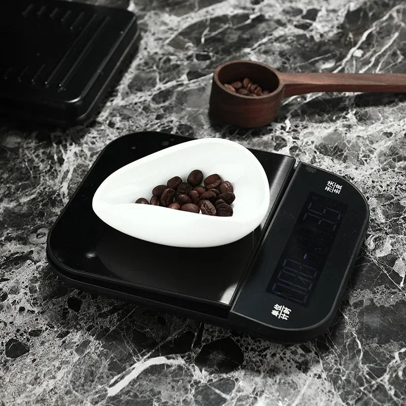 Plateaux de dosage pour grains de café, en céramique, blanc pur, porcelaine lisse, cuillère à café, séparateur de thé, récipient, cuillère à grains de café, pelle, plateaux à thé