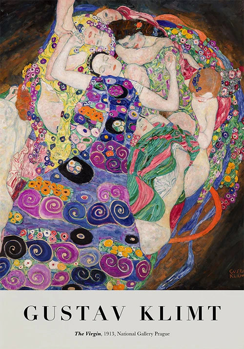 Klimt and Schiele Art Exhibition Print Gustav Klimt Vintage Garden Art Print Egon Schiele Women Famous Painting Decor Canvas Art