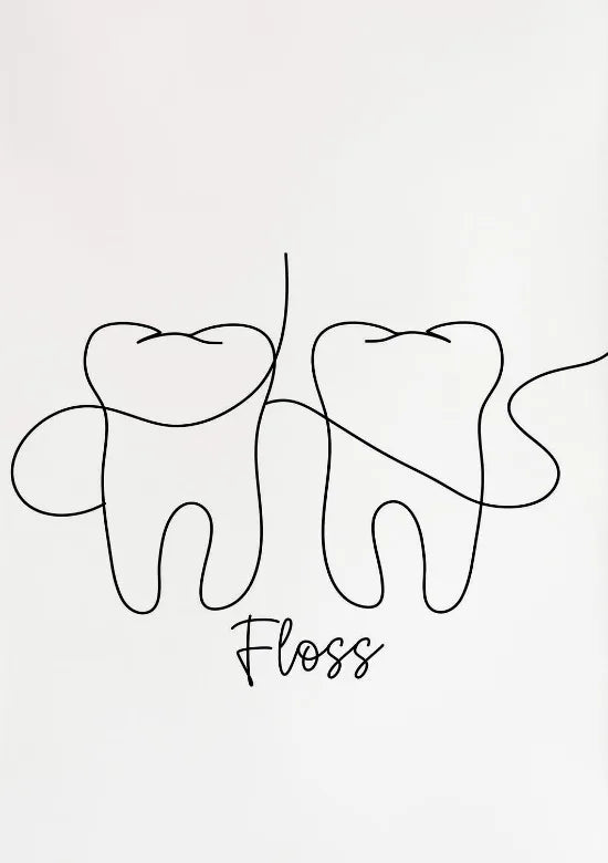 Dental Appliances for Dental Health Minimalist Teeth Dentistry Decor Canvas Painting Wall Picture Dental Hospital Wall Art Decor