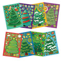 8/16/24 autocollants de puzzle jouet, autocollants de père Noël à faire soi-même pour arbre de Noël, autocollants de papeterie étanches à la main