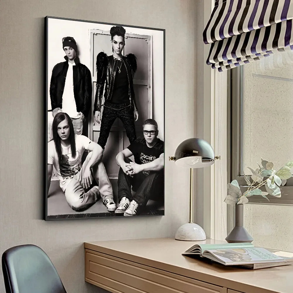 T-Tokio Hotel Poster Affiches HD Décoration Maison Chambre Bar Café Art Peinture Murale Photo