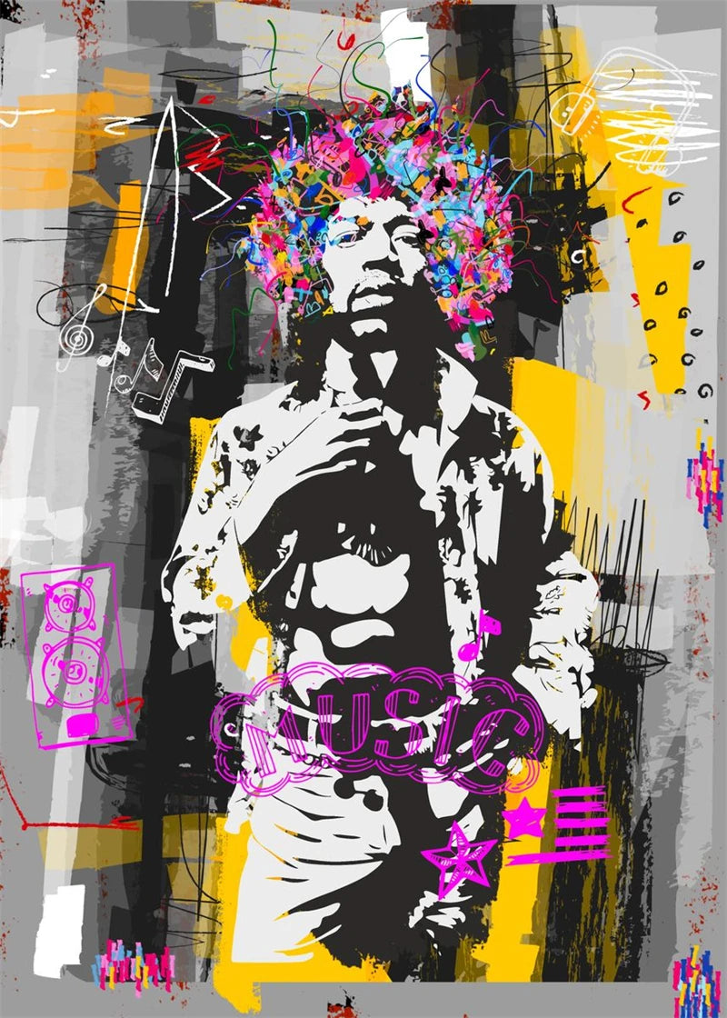 Nordic Pop Street Art Graffiti Music Poster Aesthetic The Door Rock Rapper Canvas Painting Wall Art Home Gallery Room Decor Bar