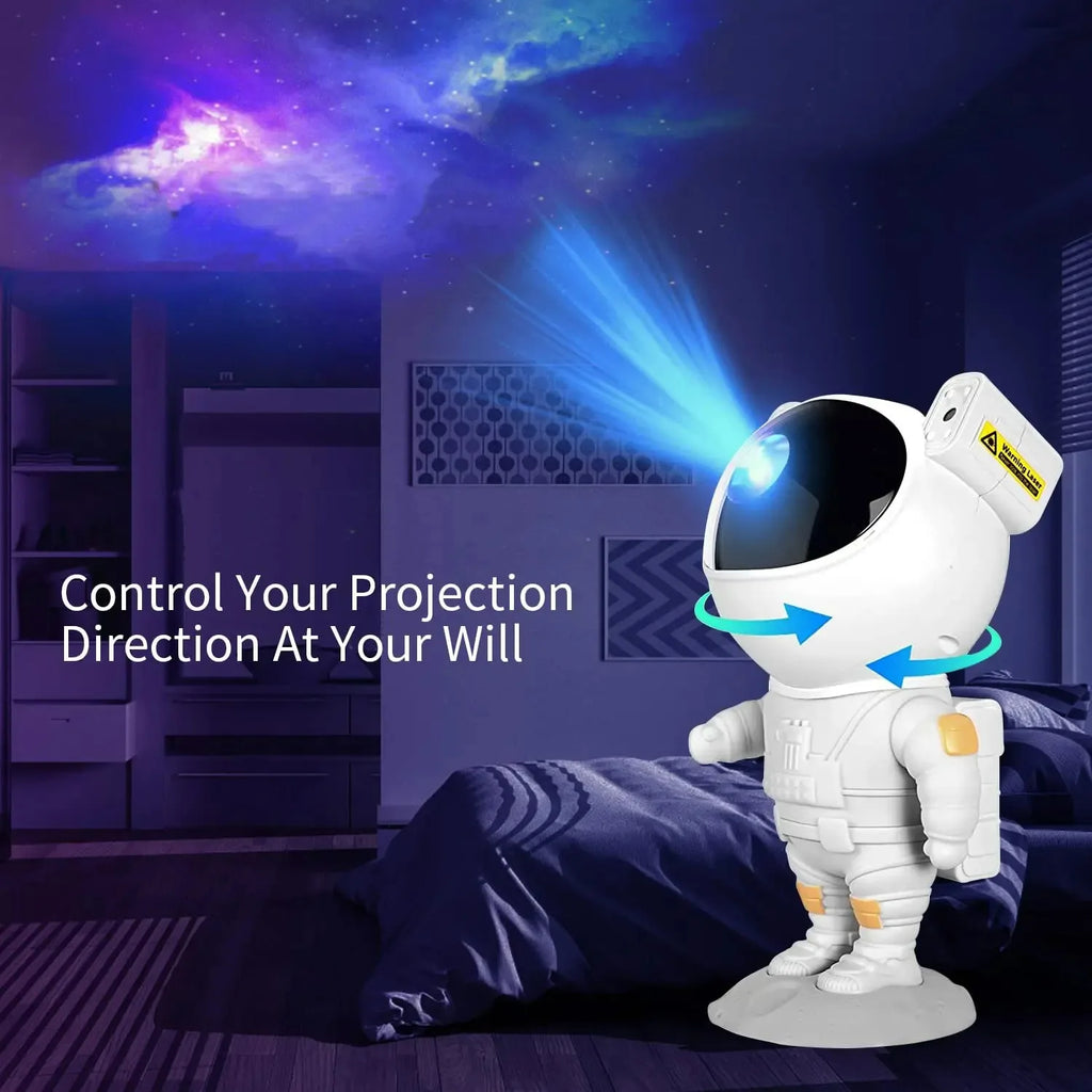 Proyector de Estrellas Galaxia Luz Nocturna Astronauta Nebulosa Estrellada Lámpara LED de Techo Regalo para Niños y Adultos para Dormitorio, Cumpleaños, Navidad