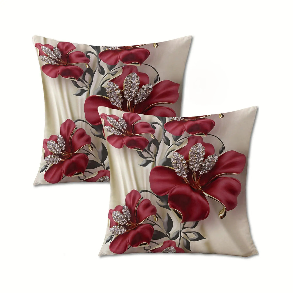 La housse de coussin à motif floral moderne de VIKAMA est résistante et sert de housse de coussin décorative pour la maison et la chambre à coucher.