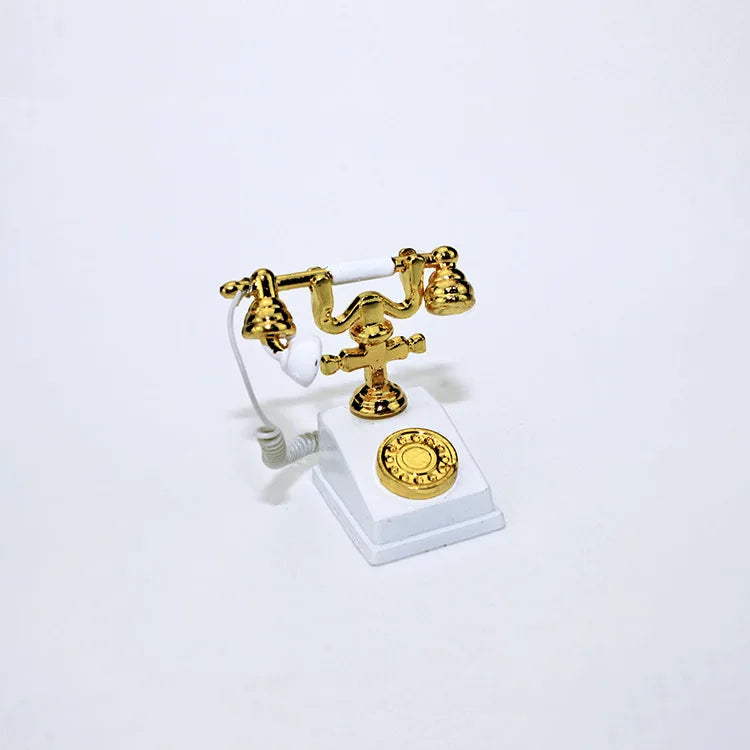 ZAKKA Miniaturas Estudio Estantería Decoración Hogar Lindo Gato de Dibujos Animados Retro Escritorio Gramófono Adorno Artesanía Accesorios Casa de Muñecas Juguete Regalo