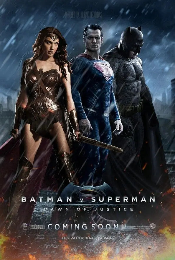 Superman et Batman Super-héros Justice League DC Film Affiches Peinture sur toile Art mural moderne pour salon Décoration intérieure