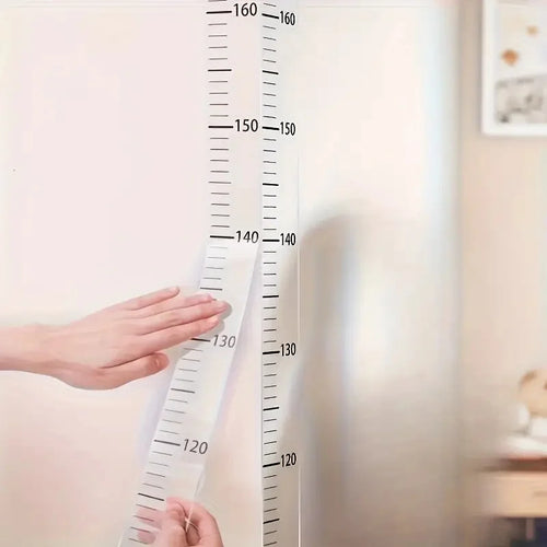Tarjeta de medición de altura de pared de 2m - Material de PC duradero de fácil lectura, escribible y removible, ideal para decoración de habitaciones y paredes