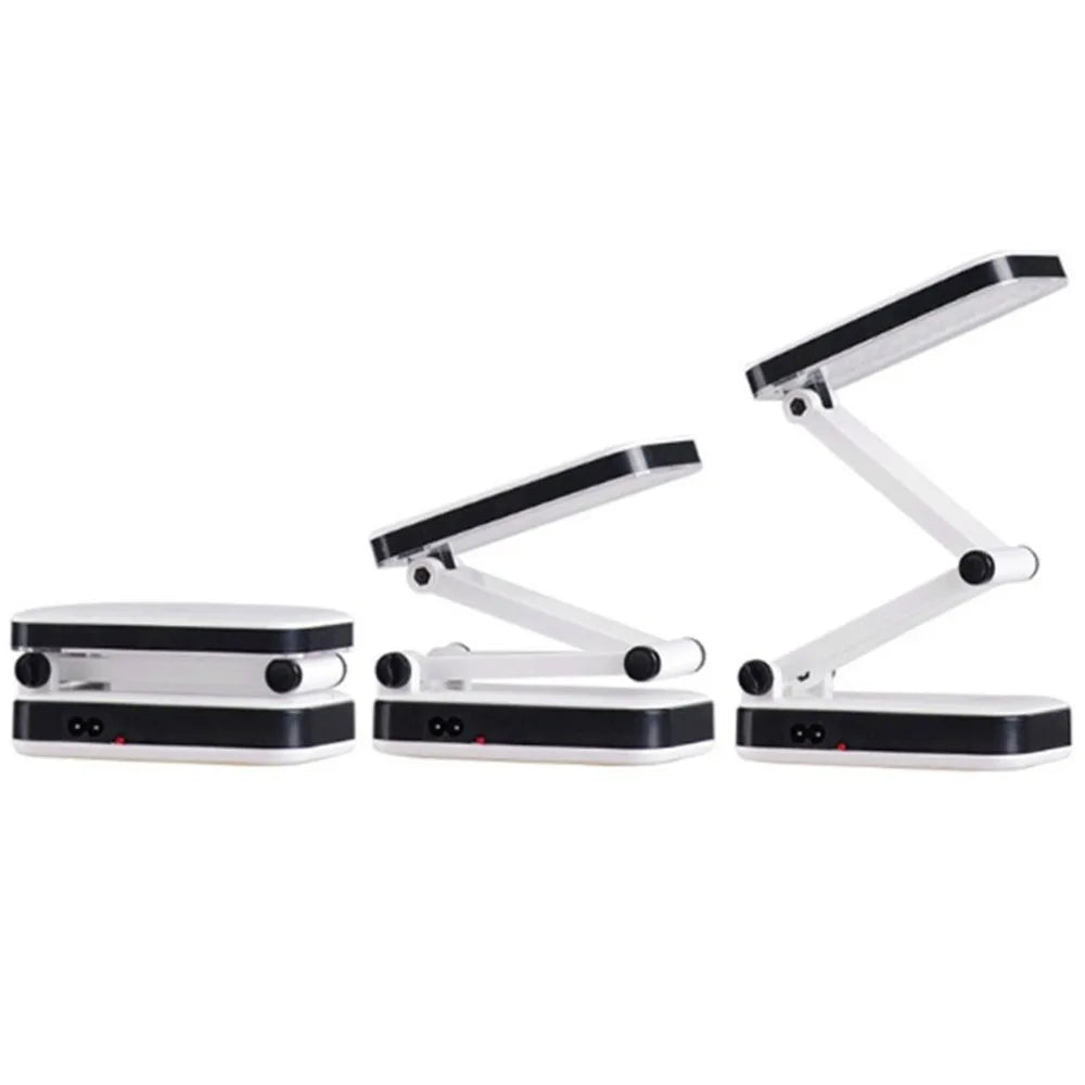 Lámpara de mesa LED plegable recargable de 24 LED, lámpara de escritorio plegable para estudiantes, lectura, escritura, iluminación de dormitorio