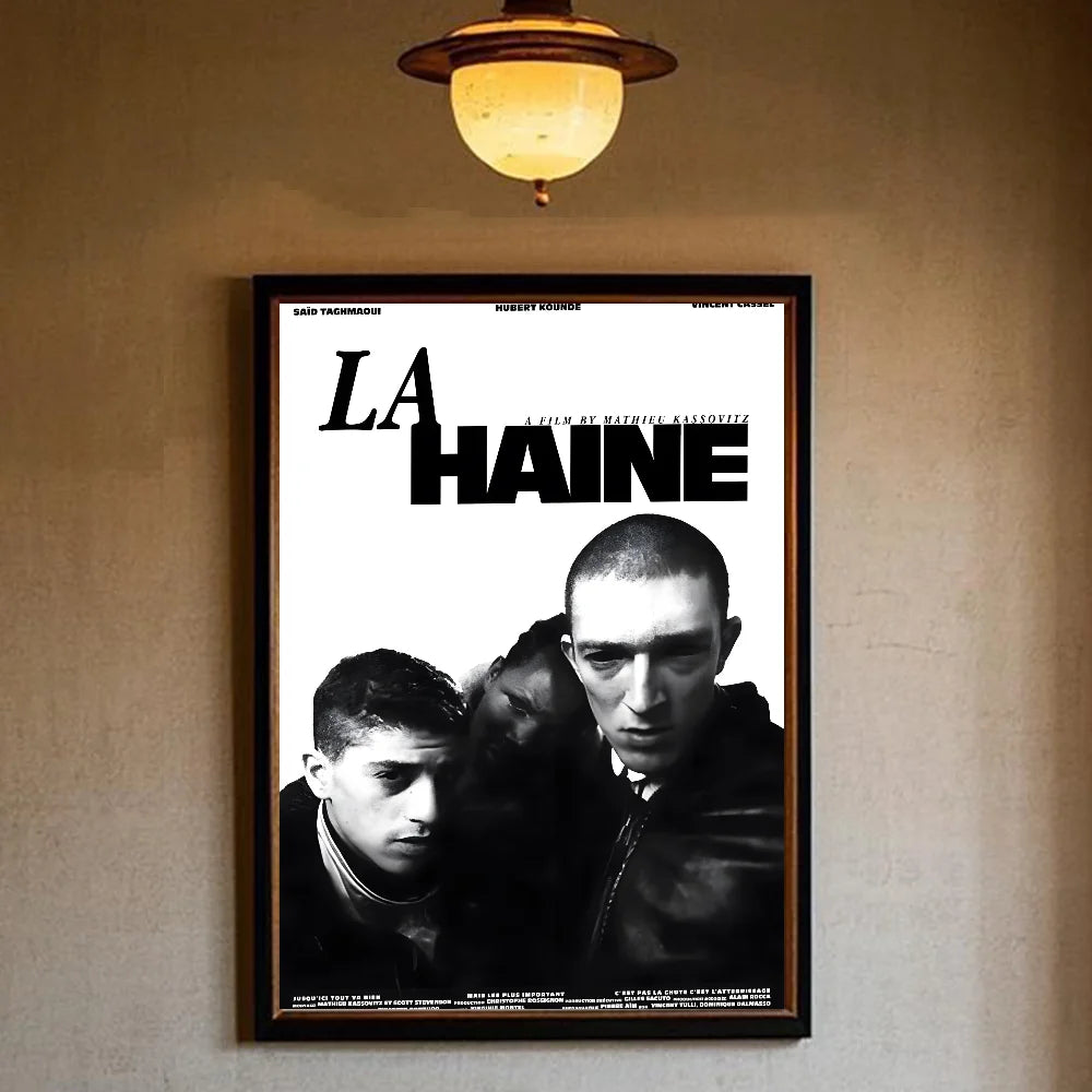La Haine 1995 Películas Póster HD lienzo pintura sala de estar dormitorio bar decoración estética