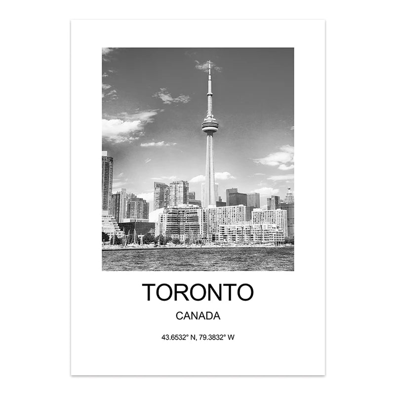 City Poster New York London Paris Wall Art for Livingroom Decoration Picture on The Wall Sheets for Paintings Canvas Home Decor