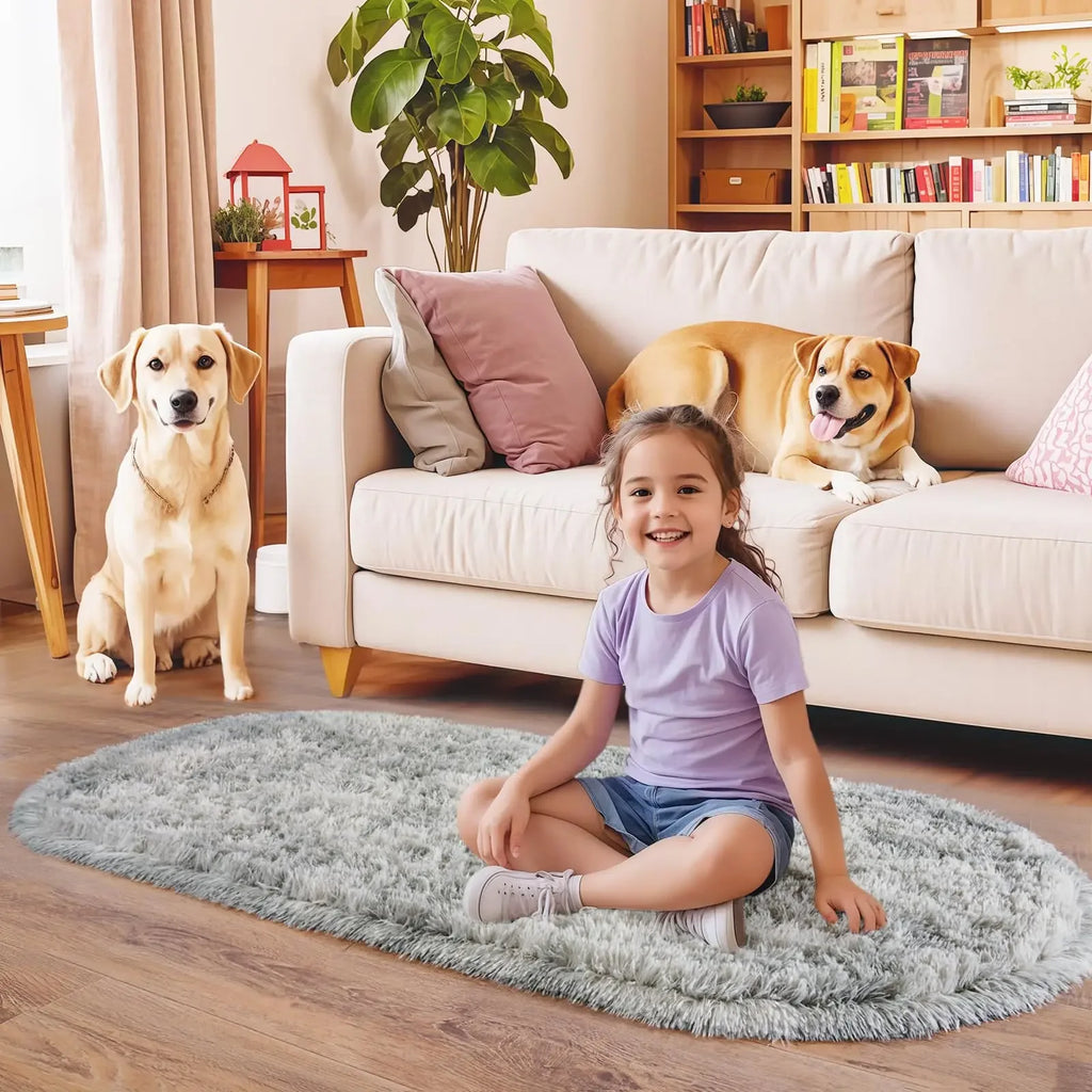 VIKAMA Simple And Soft Fleece Rug Soft And Plush Bedside Rug For Bedroom, Children's Room Floor Mat, Home Decoration