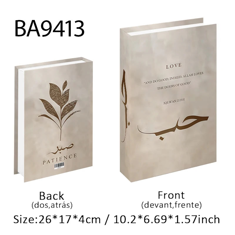 Islamic Decorative Books Kaaba Mosque Luxury Fake Book Storage Box Interior Decoration Coffee Table Bedroom Ornaments Room Decor