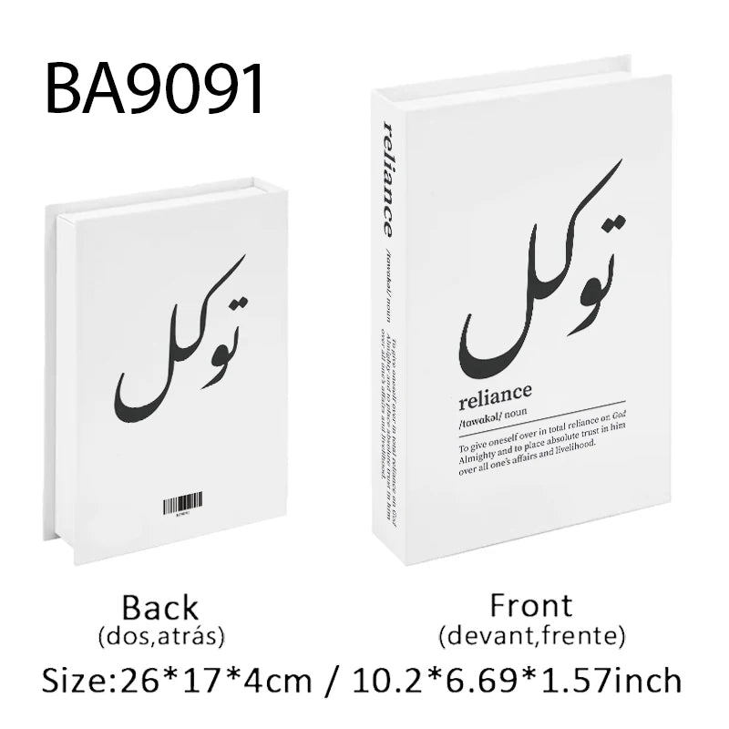 Islamic Decorative Books Kaaba Mosque Luxury Fake Book Storage Box Interior Decoration Coffee Table Bedroom Ornaments Room Decor