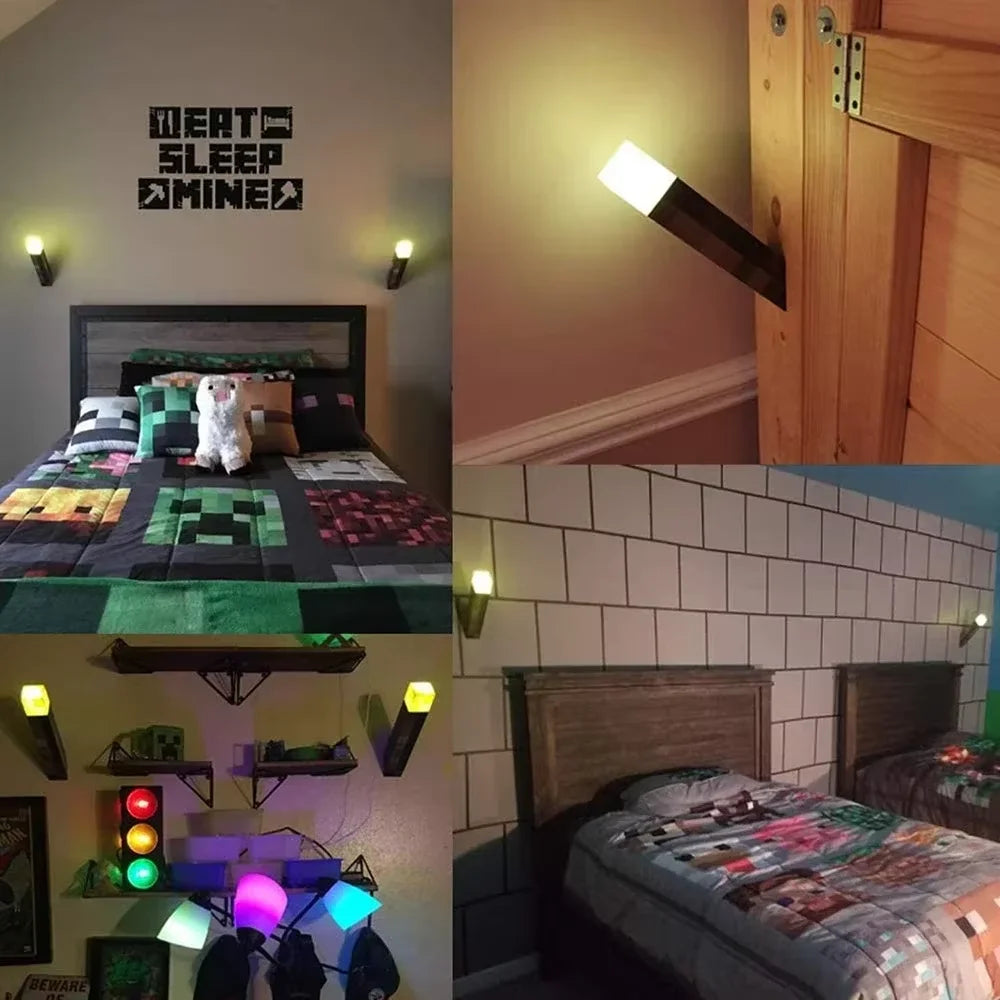 Veilleuses LED Marronnier Torche de 11,5 Pouces, Rechargeables par USB, Lampe de Table, Décoration de Salle de Jeu, Cadeaux d'Anniversaire pour Enfants, Lampes Jouets
