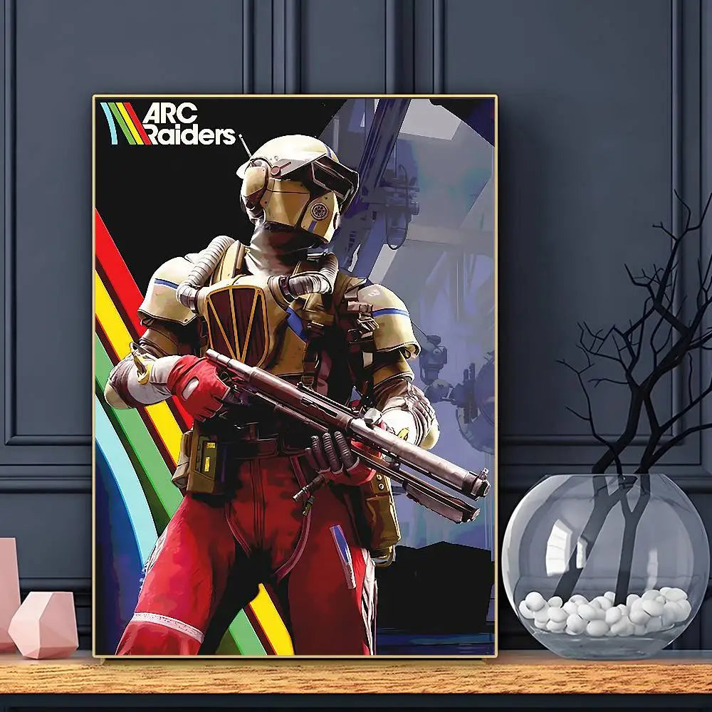 A-Arc R-Raiders Póster de juego HD Arte Pegatina de pared impermeable para decoración de sala de estar o bar