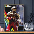 A-Arc R-Raiders Póster de juego HD Arte Pegatina de pared impermeable para decoración de sala de estar o bar