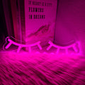 Pink Eyelash Led Neon Sign, Suitable For Eyelash Room Decor, Art Wall Lamp In Dressing Room And Beauty Salon, Powered By Usb.