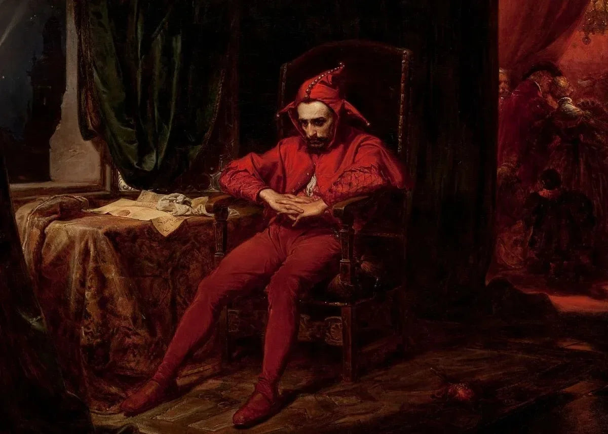 Stanczyk Jan Matejko Póster Vintage Cuadro en Lienzo Antiguo Impresión de Arte Retro Decoración del Hogar Decoración de Pared Regalo