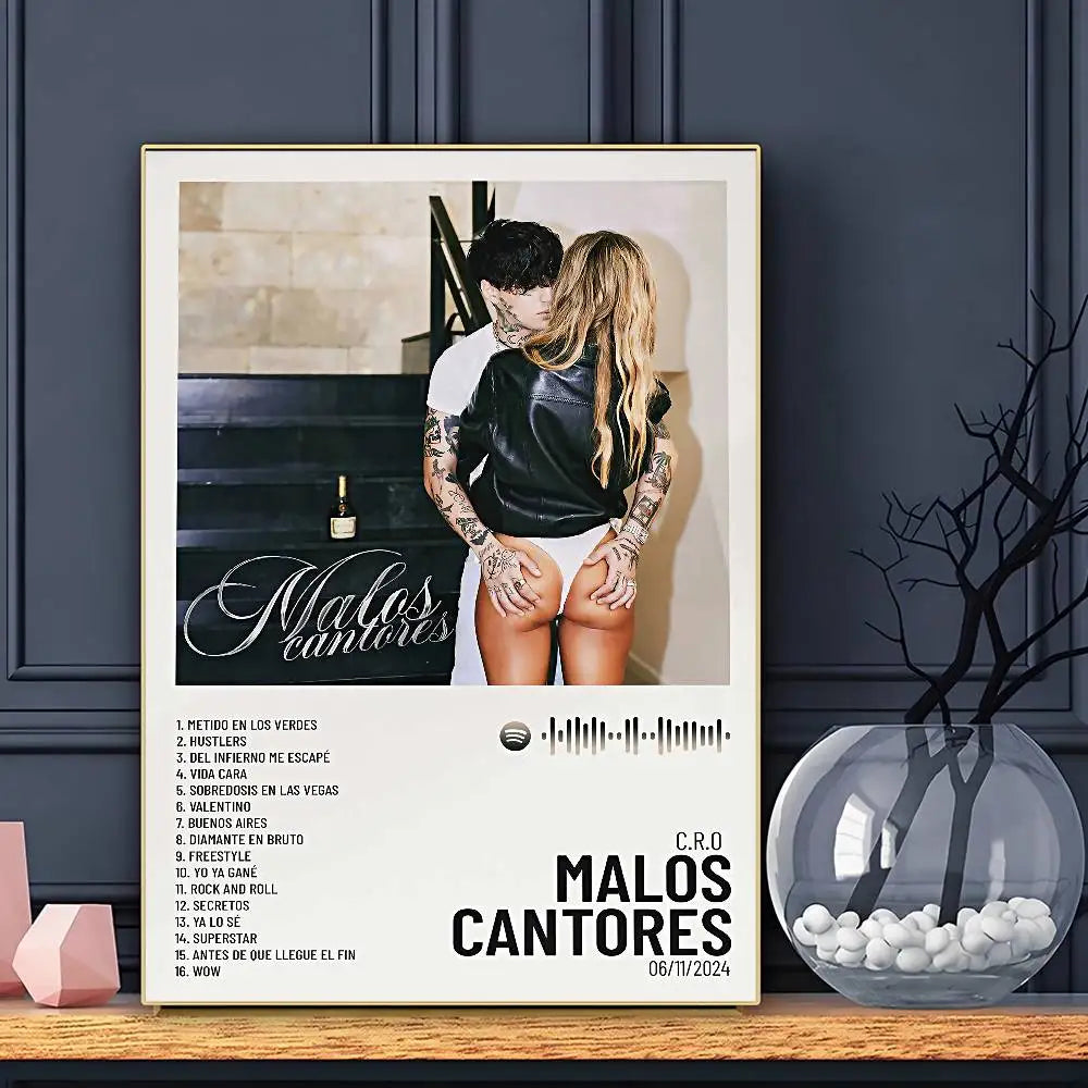 Póster HD C.R.O de Cantante, Arte Adhesivo de Pared Impermeable para Decoración de Hogar, Sala de Estar o Bar